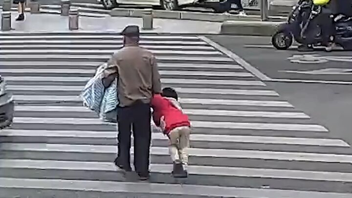 Granddaughter tried twice to stop her grandfather from running a red light, but failed—resulting in 