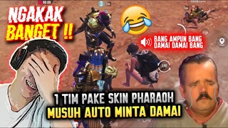 NGAKAK PARAH !!SETIM PAKE BAJU PHARAOH !! INI YANG TERJADI PAS KETEMU MUSUH !! - PUBG MOBILE