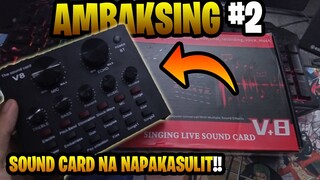 v8 Sound Card Unboxing | Ambaksing #2