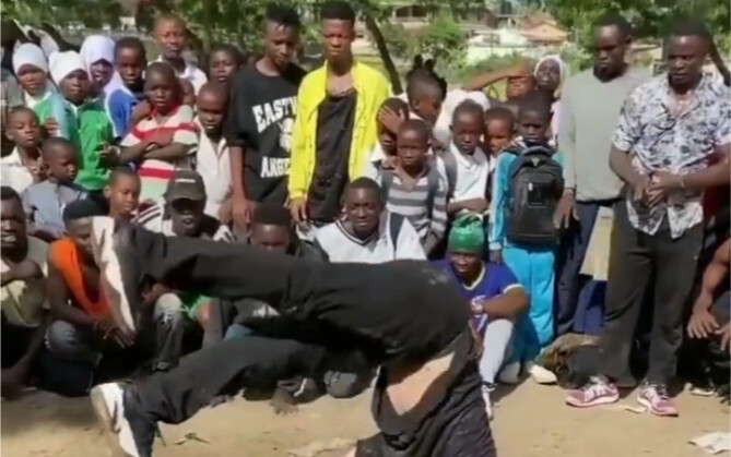 What was the reaction of African brothers when they first saw street dance?