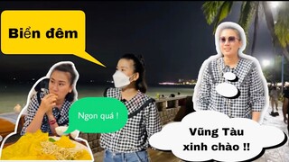 Minh Thảo “CÀNG QUÉT” sạch các món ăn ở Vũng Tàu còn ngắm BIỂN ĐÊM lãng mạn..