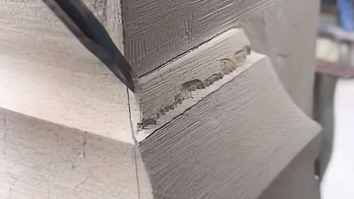 Hand-carving marble—it's really hard work.