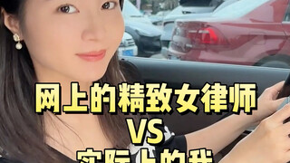 The sophisticated female lawyer on the Internet VS the real me