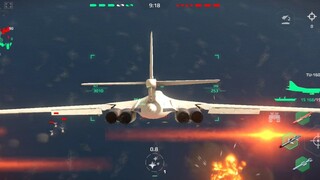 Modern Warships: new Bomber TU-160 in action.