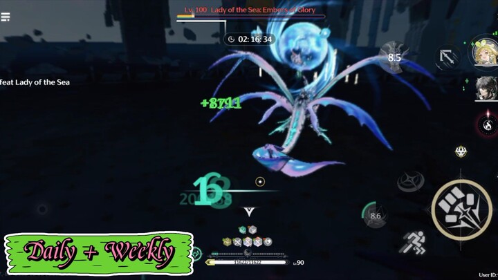 Daily + Weekly (Qiuyuan + Iuno + Verina)   ~Wuthering Waves