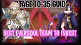 [F2P] EVERSOUL STAGE 10-35 GUIDE WITH BEST TEAM WORTH TO INVEST