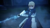 Saber's sword exposed