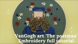 Hand embroidery full tutorial, Van Gogh embroidery, embroidery pdf, hand stitch, 프랑스자수