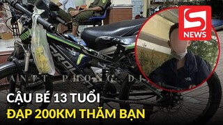 Cậu bé 13 tuổi đạp xe từ TP.HCM đi 200km gặp bạn gái quen qua mạng