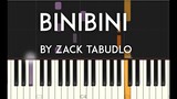 Binibini by Zack Tabudlo synthesia piano tutorial with free sheet music