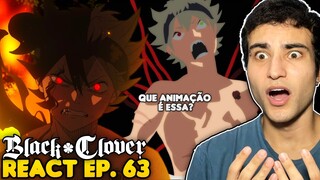 ASTA VIROU DEMÔNIO! QUE ANIMAÇÃO É ESSA?! React Black Clover EP. 63