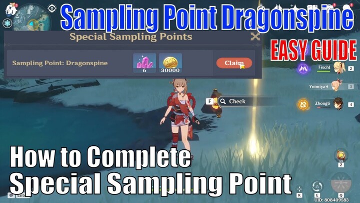 How to Find Sampling Point Dragonspine Genshin Impact