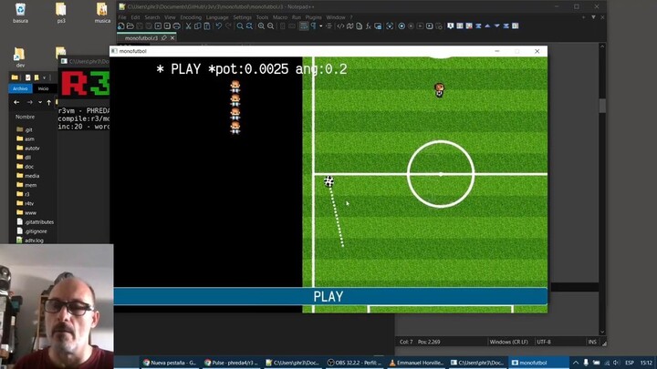coding in r3forth - monofutbol 5