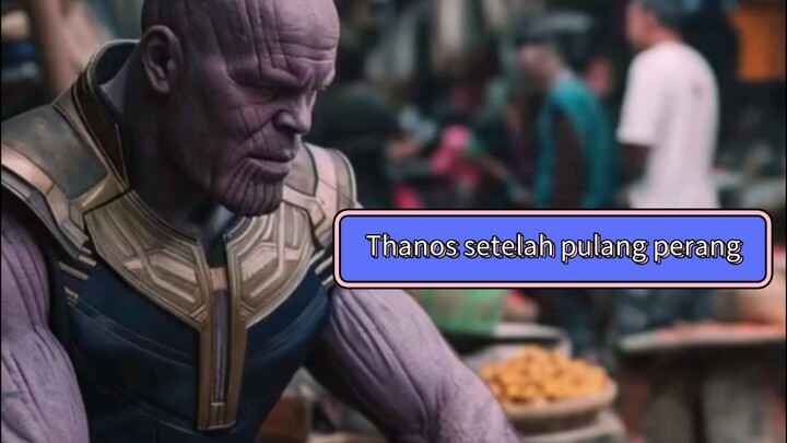 Thanos jualan Ubi Ungu di pasar
