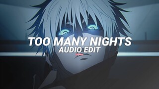 too many nights - metro boomin [edit audio]