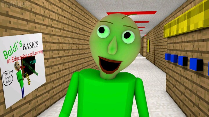 BALDI'S BASICS VS SPONGEBOB CHALLENGE REMASTERED! Minecraft Horror Game Animation Video