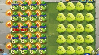 各种20只植物大招 VS 20只倭瓜【Pvz2】