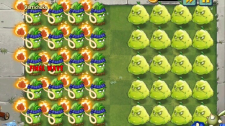 20 various plant ultimate moves VS 20 Japanese melons [Pvz2]