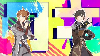 【MMD原神 公钟】“你是谁的信徒？”『达达利亚 钟离 ·ロキ』