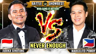 NEVER ENOUGH - Judika Sihotang (INDONESIA) VS. Marcelito Pomoy (PHILIPPINES) | Who sang it better?