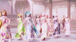 【MMD】Mangzhong Miku Hatsune weak voice cheongsam dress