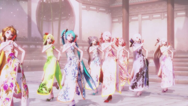 【MMD】Pakaian Cheongsam Yin Lemah Mang Zhong Xunyin Hatsune