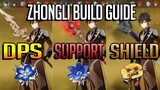 Guide How To Build 3 Type of Zhongli In less Than 3 minute (Genshin Guide)