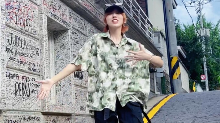 在BigHit旧址前跳了田柾国Solo新曲Seven！跳哭了谁懂啊啊啊啊啊