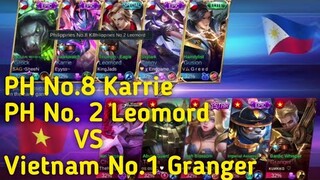 Arena Contest No.2 Leomord, No. 8 Karrie PH VS No.1 Vietnam Granger Sino mas malakas kaya !