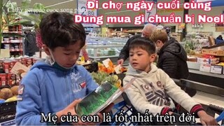 Đi chợ Noel ngày cuối Dung mua gì chuẩn bị đón Noel/Cuộc sống pháp/siêu thị pháp/ẩm thực/món ăn ngon