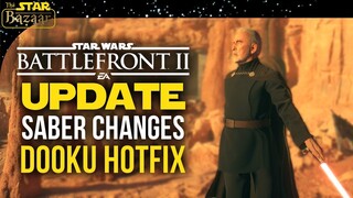 Lightsaber Changes And Count Dooku Hotfix | Battlefront 2 News Update