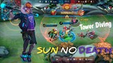 Sun Tower Dive | No Death | Build Items | Maniac GamePlay | Mobile Legends