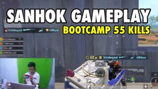 SANHOK GAMEPLAY AWM 😱 TURUN BOOTCAMP TEMBUS KILLS 55🔥| PUBG MOBILE
