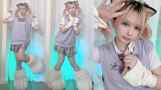 【竖屏】在家跳宅舞~可爱双马尾猫耳娘！❤Loveit~