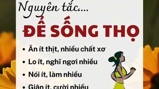 Nguyên tắc sống thọ.