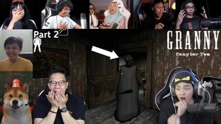 TERIAKAN KAGET GAMER TERCIDUK GRANNY & GRANDPA PART 2 | GRANNY CHAPTER TWO INDONESIA