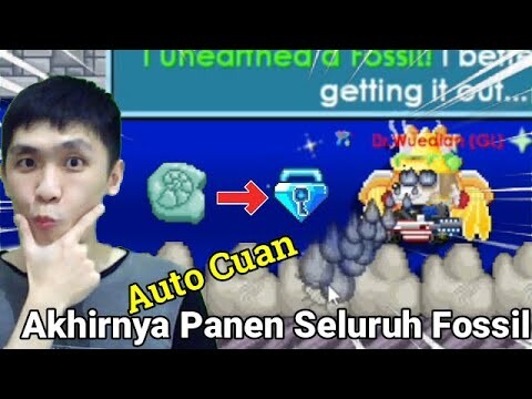 Akhirnya Panen Semua Fossil Di Worldku - Growtopia Indonesia