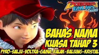 Bahas Nama Kuasa Tahap 3 Boboiboy | Fakta Boboiboy