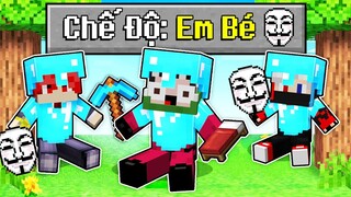 MINECRAFT BEDWARS, EM BÉ HACKER TIÊU DIỆT 1 MẠNG ĐƯỢC ĐỒ NGẪU NHIÊN SIÊU VIP TROLL NOOB TEAM