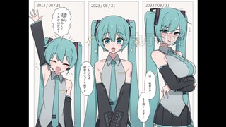 各种形态下的miku~