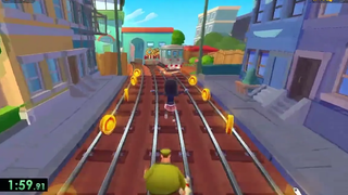 SUBWAY SURFERS ไม่มีเหรียญใด ๆ ของการแข่งขัน