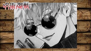 Speed Coloring Gojo Satoru Anime [Jujutsu Kaisen] BNW? Coloring sebenarnya!!