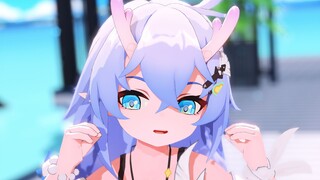 [ไวท์โชว์/ชุดว่ายน้ำ/เท้าเปล่า] "น่ารักจัง💕จะโดนกินทุกที~"|รอยยิ้มของคุณน่ารักที่สุด|