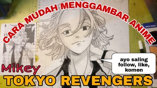 cara mudah menggambar anime Tokyo REVENGERS Mikey