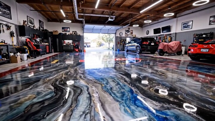 Ultimate Warehouse Floor Makeover: Ugly Concrete to Stunning Metallic Epoxy Transformation!