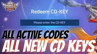 3 NEW CD KEYS | Mobile Legends Adventure 2022