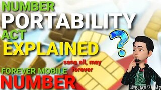 NUMBER PORTABILITY PHILIPPINES | EXPLAINED | NUMBER MO , MAY FOREVER NA