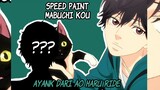 [SPEEDPAINT]gambar ayank mabuchi kou(anime ao haru ride)