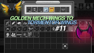 GOLDEN MECH-WINGS TO TORMENTOR WINGS #11 | Pixel Worlds