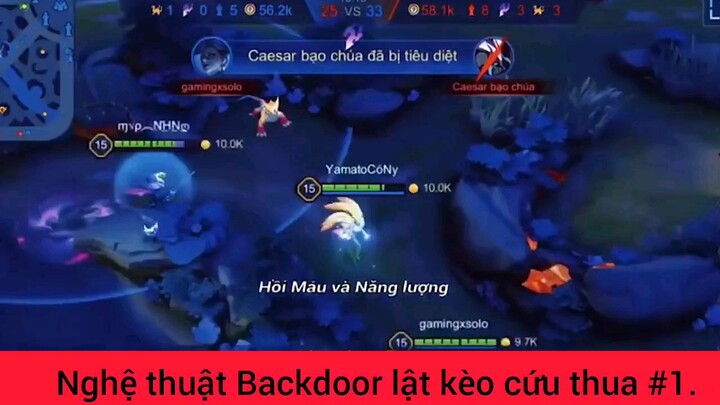 Nghệ thuật Back door lật kèo cứu thua #1